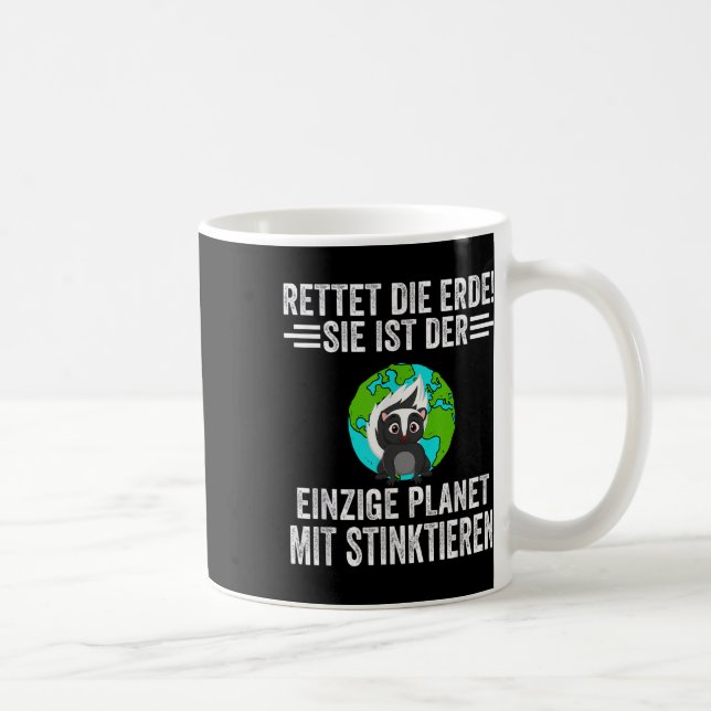 Environmental Protection Astronaut Skunks  Coffee Mug (Right)