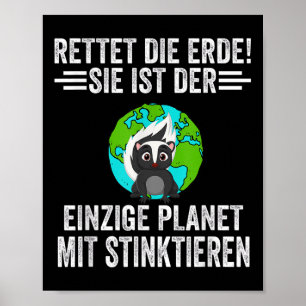 Environmental Protection Astronaut Skunks  Poster