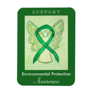 Environmental Protection Awareness Ribbon Magnet