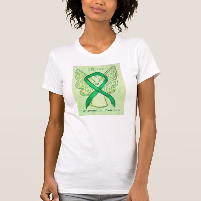 Environmental Protection Awareness Ribbon Shirt (Front)