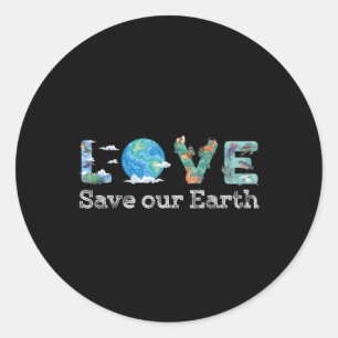 Environmental Protection Climate Protection Animal Classic Round Sticker