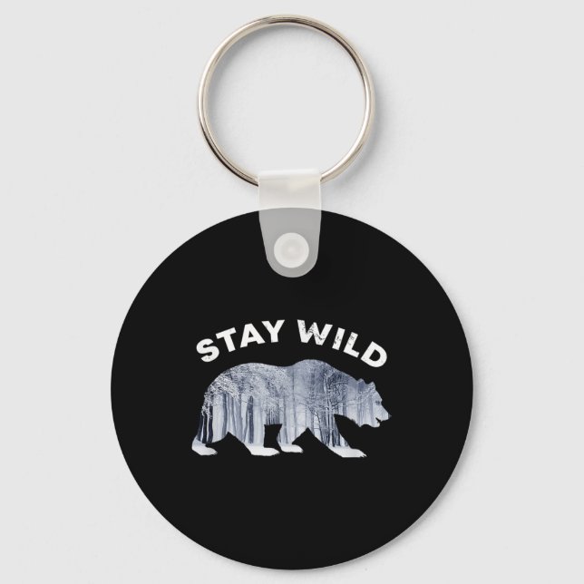 Environmental Protection Climate Protection Bear T Keychain (Front)