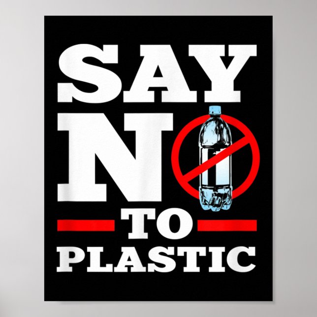 Environmental Protection Climate Protection Say No Poster (Front)