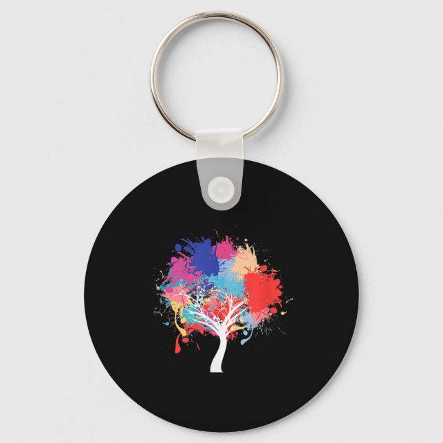 Environmental Protection Climate Protection Tree P Keychain (Front)