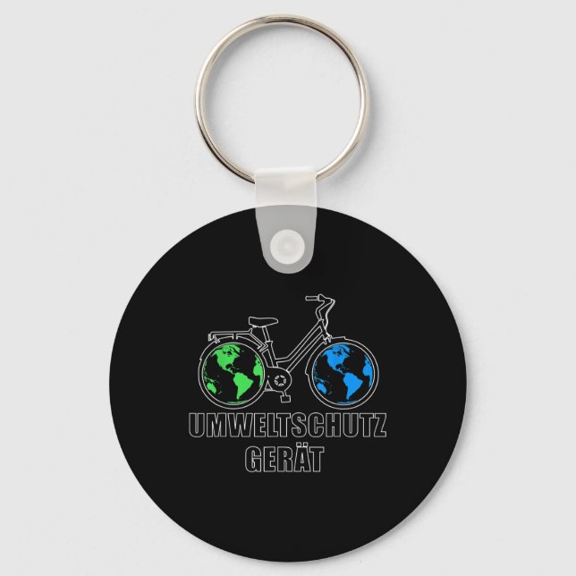 Environmental Protection Device, Funny Bicycle Gif Keychain (Front)