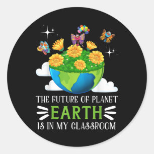 Environmental Protection In The Future Of Planet  Classic Round Sticker