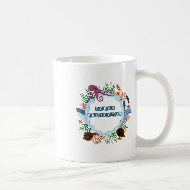 Environmental Protection Nature Conservation, Ocea Coffee Mug (Right)