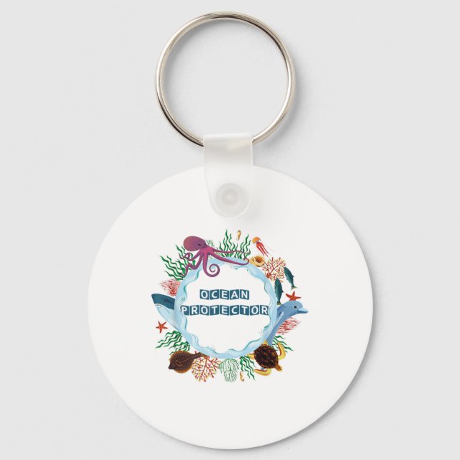 Environmental Protection Nature Conservation, Ocea Keychain (Front)