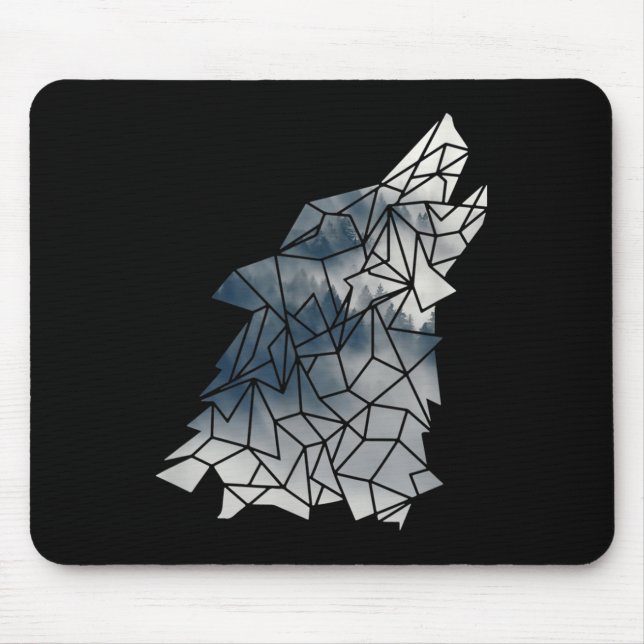 Environmental Protection Owo Mountains - Wolf Silh Mouse Pad (Front)