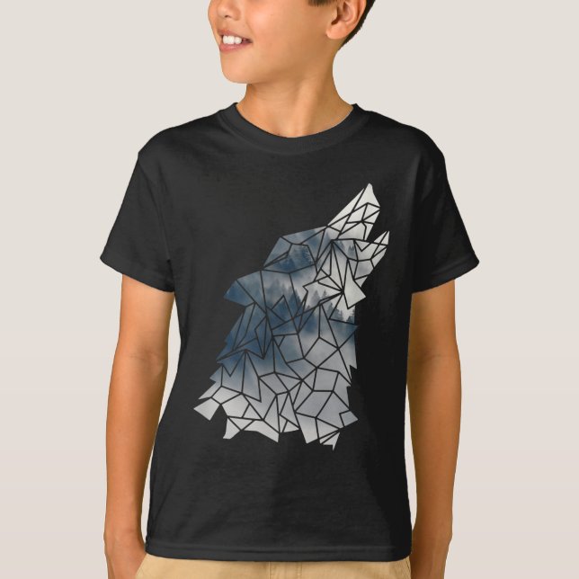Environmental Protection Owo Mountains - Wolf Silh T-Shirt (Front)