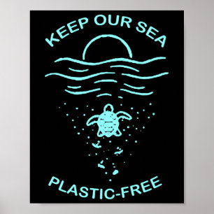Environmental Protection Plastic Free Swea  Poster