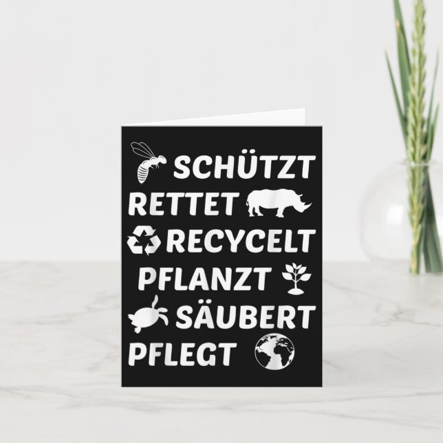 Environmental Protection Recycled Climate Protecti Card (Front)