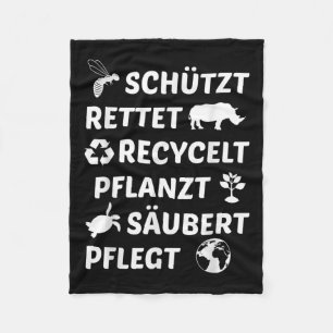 Environmental Protection Recycled Climate Protecti Fleece Blanket