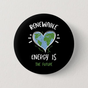 Environmental Protection_ Renewable Energy Is T... 2 Inch Round Button