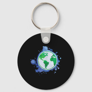Environmental Protection Save Earth Planet Recycli Keychain