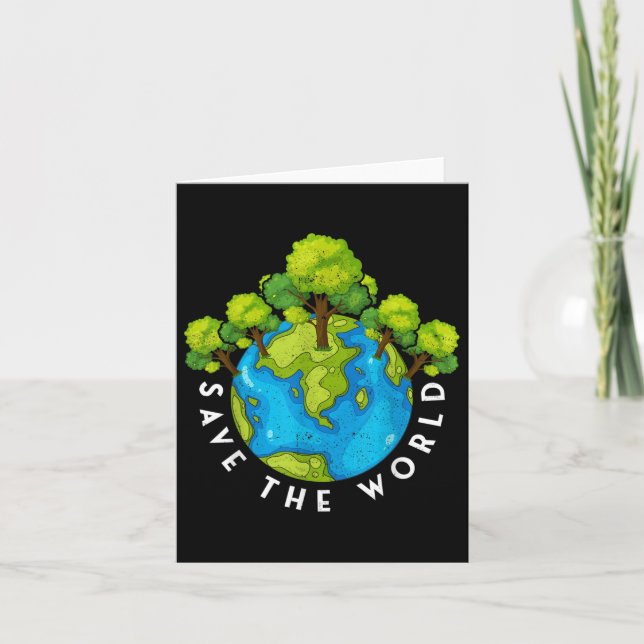 Environmental Protection Save The World  Card (Front)