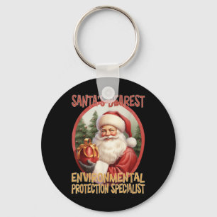Environmental Protection Specialist Christmas Holi Keychain