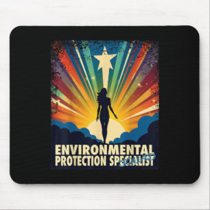 Environmental Protection Specialist Funny Female H Mouse Pad