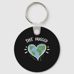 Environmental Protection_ Tree Hugger - Earth Day Keychain