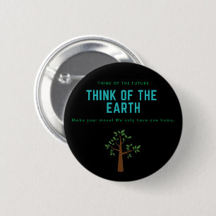environmental recycle ecology 2 inch round button