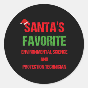 Environmental Science And Protection Technician Ch Classic Round Sticker