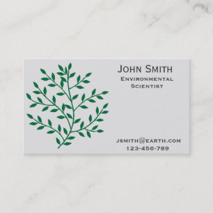 Environmental Scientist or ecologist Business Card