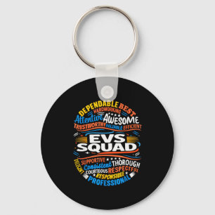 Environmental Services Squad Week Appreciation Fun Keychain
