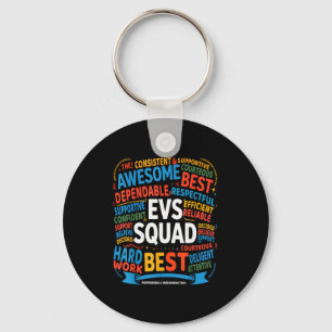 Environmental Services Squad Week Appreciation Fun Keychain