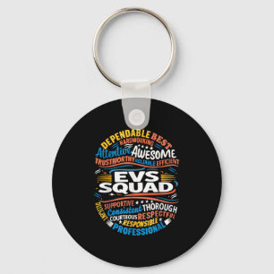 Environmental Services Squad Week Appreciation Fun Keychain