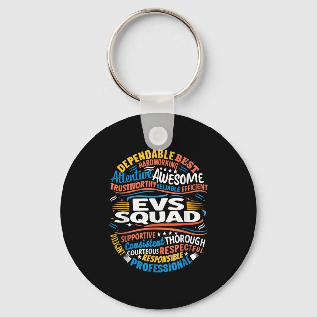 Environmental Services Squad Week Appreciation Fun Keychain (Front)