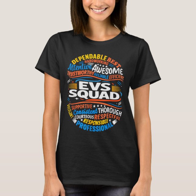 Environmental Services Squad Week Appreciation Fun T-Shirt (Front)