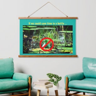 Environmental Trendy Pollution / Earth Day / Pond Hanging Tapestry