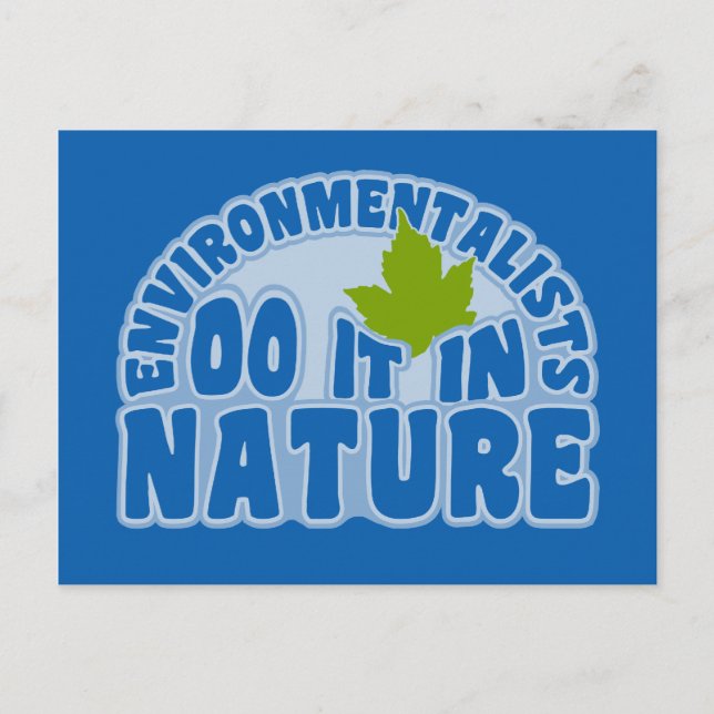 Environmentalists postcard, customize postcard (Front)