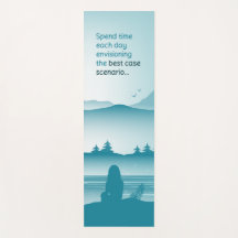 Envisioning The Best Case Scenario Yoga Mat - 01bl