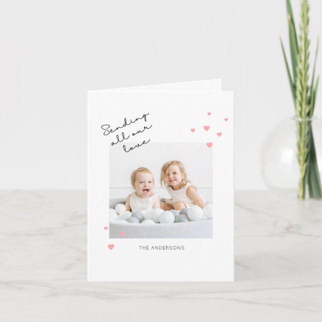 Envoi d'amour Saint Valentin Carte photo (Devant)