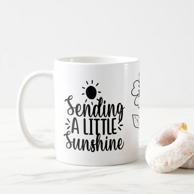 Envoi d'un peu de soleil, Citation de Mug (Avec donut)