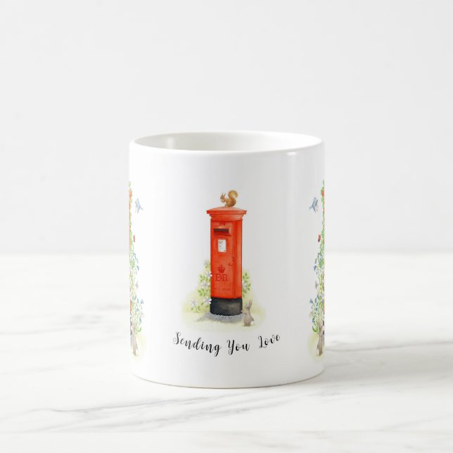 Envoi personnalisé Vous aimez Boîte postale Mug (Centre)