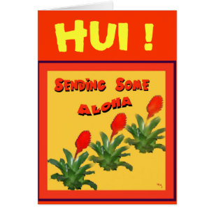 ENVOYANT à CERTAINS ALOHA la carte