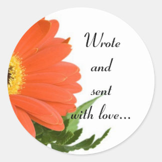 Envoyer avec autocollant enveloppe d'amour