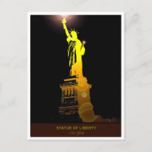 Envoyer la liberté : la carte postale Statue de la