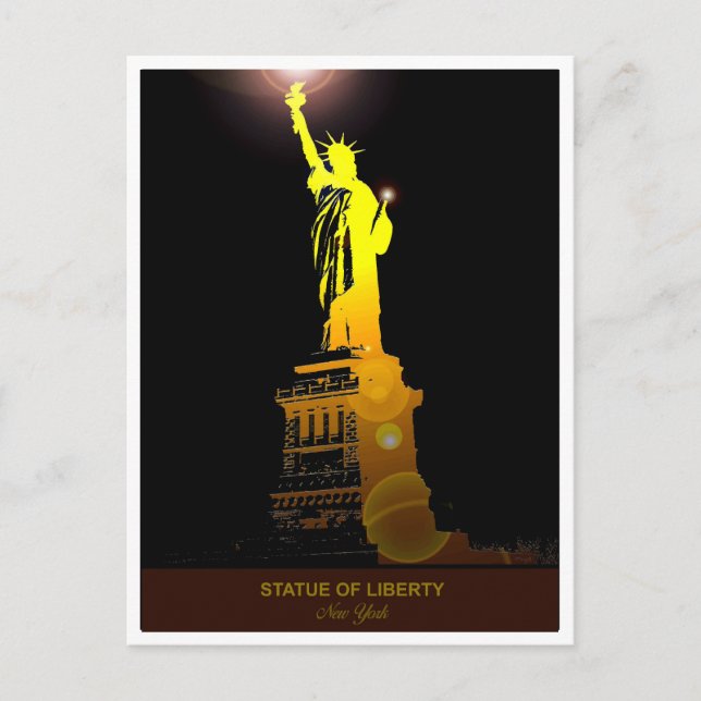 Envoyer la liberté : la carte postale Statue de la (Devant)