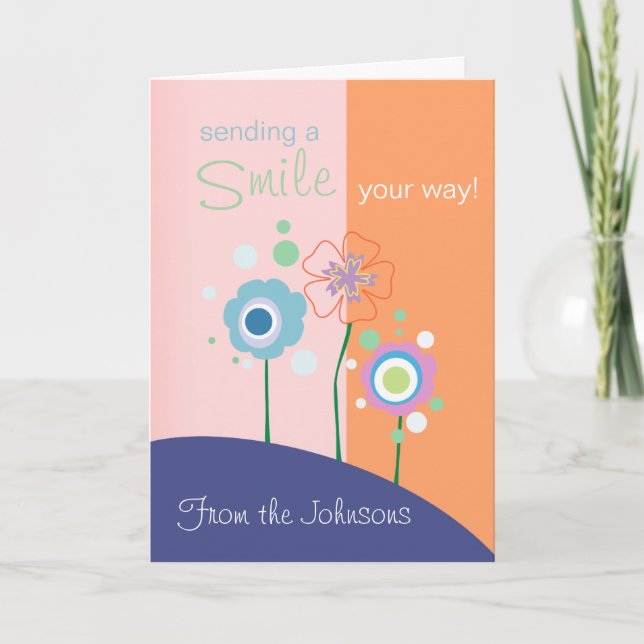 Envoyer une carte de voeux Smile (Devant)