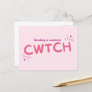 Envoyer une carte postale cwtch géante (câlins)