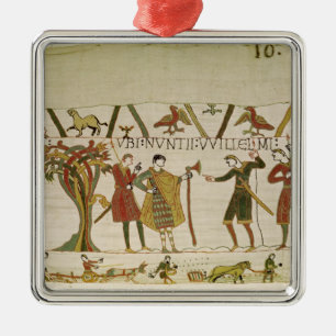 Envoys from Duke William are Sent to Count Guy Metal Ornament