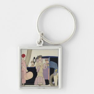 Envy, 1914 (pochoir print) keychain