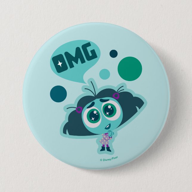 Envy "OMG" 3 Inch Round Button (Front)