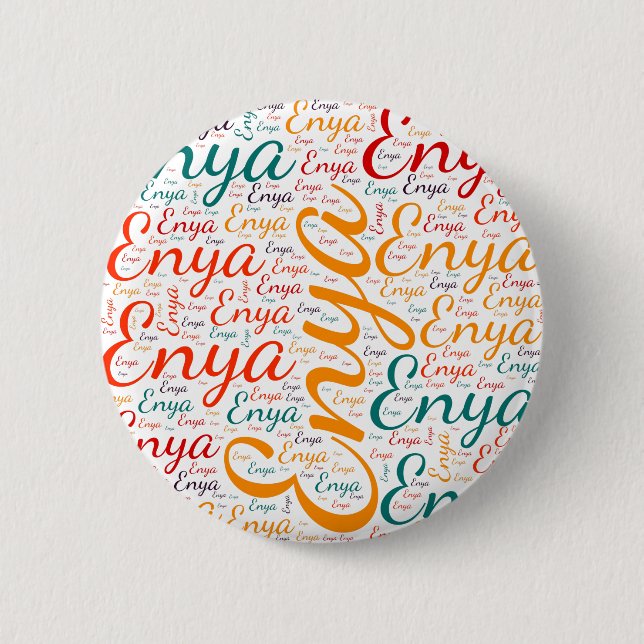 Enya 2 Inch Round Button (Front)