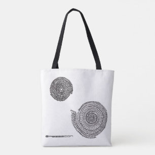 Enyu mandala and elephant are on the white ground tote bag