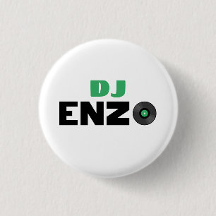 Enzo DJ 1 Inch Round Button