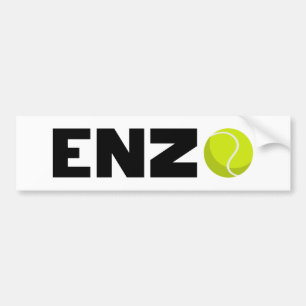 Enzo Tennis Bumper Sticker